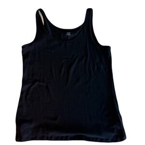Apt. 9  Essential Boyfriend Black Tank NWT - Size XL, Cotton Blend